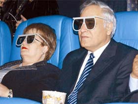 Моше Кацав с супругой. Фото: NRG-"Maariv" (с)