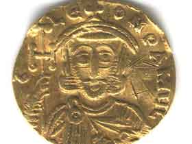 Византийская монета "золотой солид", фото с сайта pavlov-museum.narod.ru Византийская монета "золотой солид", фото с сайта pavlov-museum.narod.ru
