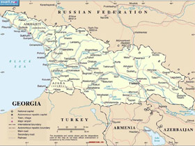 Карта Грузии