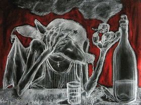 Лена Хейдиз, картина из цикла "Химера загадочной русской души". Фото: tsoyisdead.blog.ru Лена Хейдиз, картина из цикла "Химера загадочной русской души". Фото: tsoyisdead.blog.ru