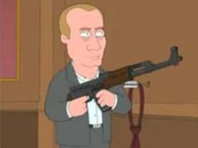 Путин в "Гриффинах". Кадр мультсериала Путин в "Гриффинах". Кадр мультсериала