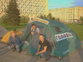 Голодовка в Архангельске. Фото Александра Донского, Каспаров.Ru