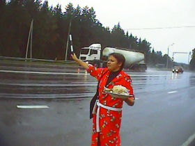 Участница акции. Фото из Блога Надежды Толокно. Участница акции. Фото из Блога Надежды Толокно.