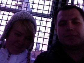 Евгения Чирикова и Николай Ляскин в автозаке. Фото из "Твиттера" Ляскина Евгения Чирикова и Николай Ляскин в автозаке. Фото из "Твиттера" Ляскина