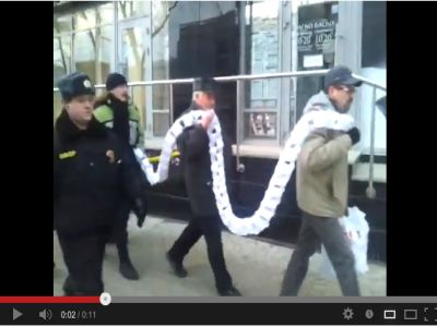 Шествие в Уфе. Принтскрин видео Шествие в Уфе. Принтскрин видео