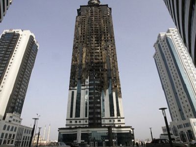 Сгоревшая высотка "Олимп" в Грозном. Фото Саид Царнаев из блога stafford-k.livejournal.com Сгоревшая высотка "Олимп" в Грозном. Фото Саид Царнаев из блога stafford-k.livejournal.com