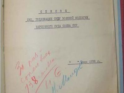 Расстрельный список. Фото: tkachevif.narod.ru Расстрельный список. Фото: tkachevif.narod.ru