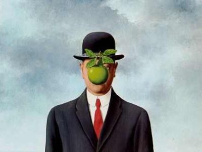 Рене Магритт "Сын человеческий", фрагмент Рене Магритт "Сын человеческий", фрагмент