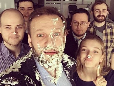 Навальный в торте. Фото: instagram.com/navalny4/ Навальный в торте. Фото: instagram.com/navalny4/