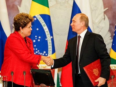 Дилма Русефф и Владимир Путин. Источник - russiancouncil.ru Дилма Русефф и Владимир Путин. Источник - russiancouncil.ru
