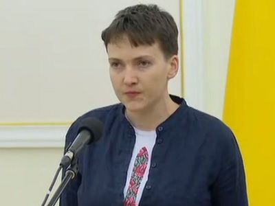 Надежда Савченко. Фото: скриншот UA:Перший Надежда Савченко. Фото: скриншот UA:Перший