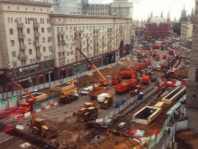 Перекопанная Тверская. Фото: facebook.com/iamstinger Перекопанная Тверская. Фото: facebook.com/iamstinger