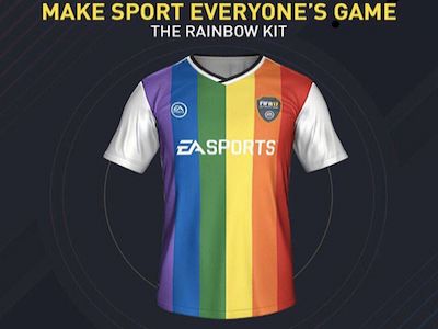 Радужные футболки в Fifa 17. Фото: izvestia.ru Радужные футболки в Fifa 17. Фото: izvestia.ru
