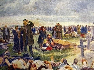 На Ваганьковском кладбище. Похороны жертв Ходынки. 1896-1901. Владимир Маковский На Ваганьковском кладбище. Похороны жертв Ходынки. 1896-1901. Владимир Маковский