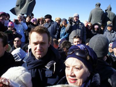 Навальный на митинге в Новосибирске, Фото: НДН.инфо/Эльвира Корченко