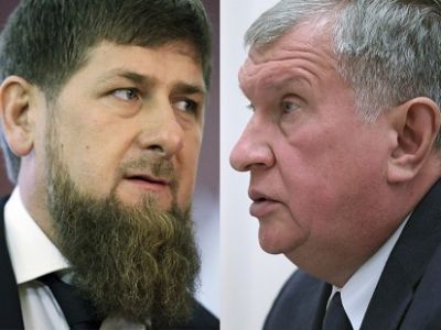 Рамзан Кадыров и Игорь Сечин. Фото: openrussia.org Рамзан Кадыров и Игорь Сечин. Фото: openrussia.org