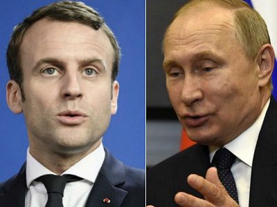 Э.Макрон, В.Путин. Источник - nv.ua Э.Макрон, В.Путин. Источник - nv.ua