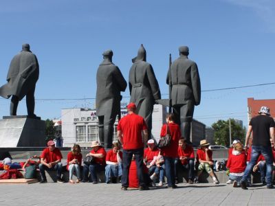 Голодовка дольщиков. Фото: Сергей Богданов. Каспаров.Ru Голодовка дольщиков. Фото: Сергей Богданов. Каспаров.Ru