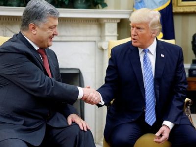 П.Порошенко и Д.Трамп, 20.6.17. Источник - nr2.lt П.Порошенко и Д.Трамп, 20.6.17. Источник - nr2.lt