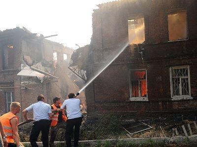 Пожар в Ростове-на-Дону. Фото: РИА "Новости" Пожар в Ростове-на-Дону. Фото: РИА "Новости"