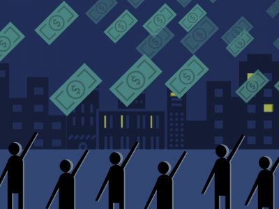 Безусловный основной доход (БОД). Источник - vox.com Безусловный основной доход (БОД). Источник - vox.com