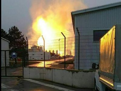 Взорвавшийся газовый хаб. Фото: Bloomberg Взорвавшийся газовый хаб. Фото: Bloomberg