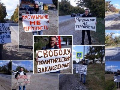 Массовые пикеты крымских татар. Фото: facebook.com/crimeansolidarity Массовые пикеты крымских татар. Фото: facebook.com/crimeansolidarity