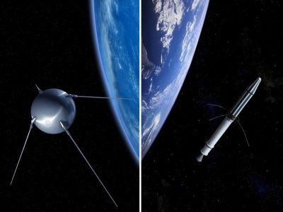 Первый советский спутник; первый спутник США "Эксплорер-1". Источники - spaceflightinsider.com, 8prav.ru Первый советский спутник; первый спутник США "Эксплорер-1". Источники - spaceflightinsider.com, 8prav.ru