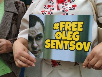 Свободу Сенцову. Акция в Киеве. Фото: YouTube Свободу Сенцову. Акция в Киеве. Фото: YouTube