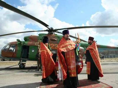 Крестный ход на вертолете. Фото: Сусанин.Ru Крестный ход на вертолете. Фото: Сусанин.Ru