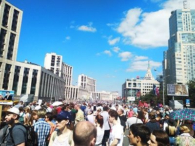 Митинг против пенсионной реформы в Москве. Фото: Каспаров.Ru Митинг против пенсионной реформы в Москве. Фото: Каспаров.Ru