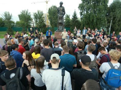 Пикет "За свободный Интернет". Фото: Сергей Богданов, Каспаров.Ru Пикет "За свободный Интернет". Фото: Сергей Богданов, Каспаров.Ru