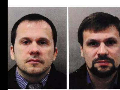 Обвиняемые по делу Скрипалей Александр Петров и Руслан Боширов. Фото: news.met.police.uk