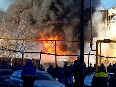 Пожар на заводе "Центролит". Фото: youtube.com Пожар на заводе "Центролит". Фото: youtube.com