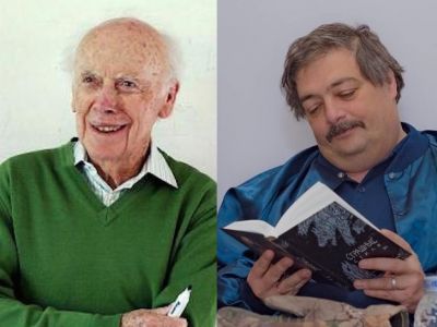 Джеймс Уотсон, Дмитрий Быков. Фото: theallium.com, www.liveinternet.ru/community/lj_ru_bykov Джеймс Уотсон, Дмитрий Быков. Фото: theallium.com, www.liveinternet.ru/community/lj_ru_bykov