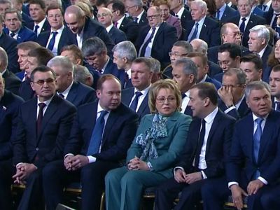 На зачтении Путиным послания к Федеральному собранию, 20.2.19. Скрин: yakovenkoigor.blogspot.com На зачтении Путиным послания к Федеральному собранию, 20.2.19. Скрин: yakovenkoigor.blogspot.com