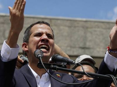 Хуан Гуайдо на демонстрации в Каракасе, март 2019 года. Фото: picture-alliance dpa / F. llano Хуан Гуайдо на демонстрации в Каракасе, март 2019 года. Фото: picture-alliance dpa / F. llano