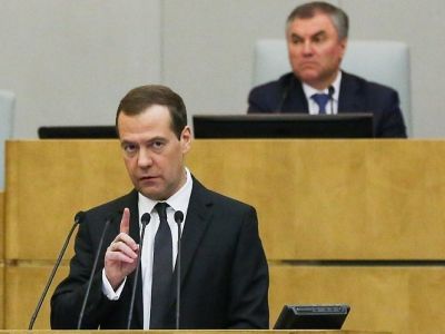 Дмитрий Медведев в Государственной думе. Фото: Союзженскихсил.рф