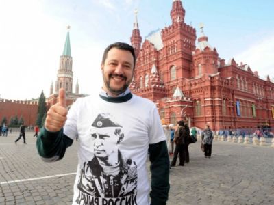 Маттео Сальвини в Москве. Фото: censor.net Маттео Сальвини в Москве. Фото: censor.net