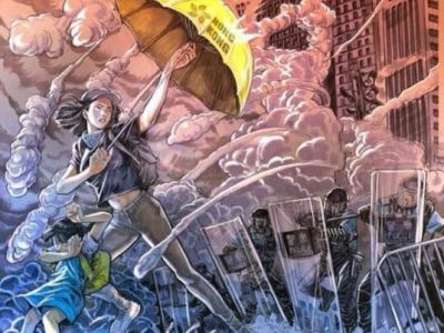 Протесты в Гонконге. Рис. Daxionga: t.me/NyushaHK Протесты в Гонконге. Рис. Daxionga: t.me/NyushaHK