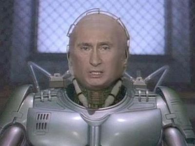 Путин-киборг. Коллаж: foto-prikol.net Путин-киборг. Коллаж: foto-prikol.net