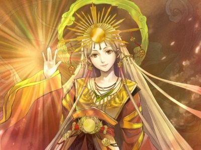 Богиня Аматэрасу Омиками (современное изображение): aminoapps.com Богиня Аматэрасу Омиками (современное изображение): aminoapps.com