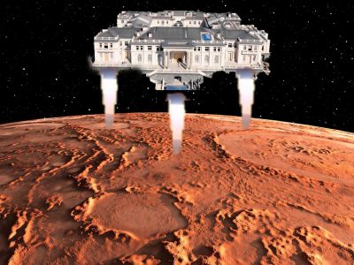 Геленджикский дворец над Марсом. Коллаж: facebook.com/evaldas.becys Геленджикский дворец над Марсом. Коллаж: facebook.com/evaldas.becys