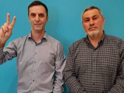 Мурад Манапов и Эдуард Атаев. Фото: Штаб Навального в Махачкале