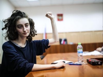 Алла Гутникова, редактор издания DOXA, в суде, 14.04.21. Фото: Evgeny Feldman Алла Гутникова, редактор издания DOXA, в суде, 14.04.21. Фото: Evgeny Feldman