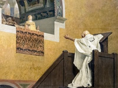 Жан-Поль Лоран, "Императрица Элия Евдоксия и Иоанн Златоуст": ru.wikipedia.org Жан-Поль Лоран, "Императрица Элия Евдоксия и Иоанн Златоуст": ru.wikipedia.org