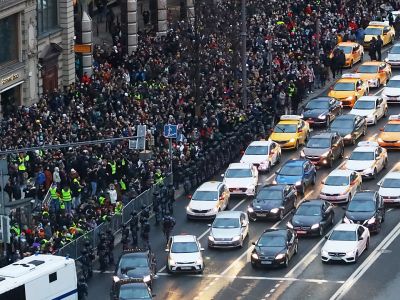 Митинг в поддержку Алексея Навального 21 апреля 2021 года. Фото: "Открытые медиа"