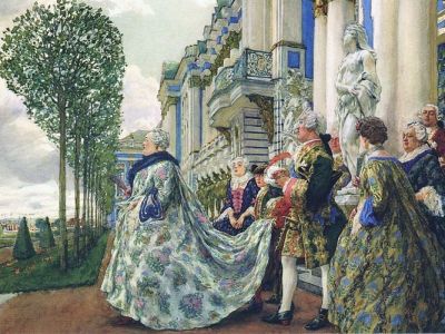 Императрица Елизавета Петровна в Царском Селе. Картина Е.Лансере: ru.wikipedia.org Императрица Елизавета Петровна в Царском Селе. Картина Е.Лансере: ru.wikipedia.org