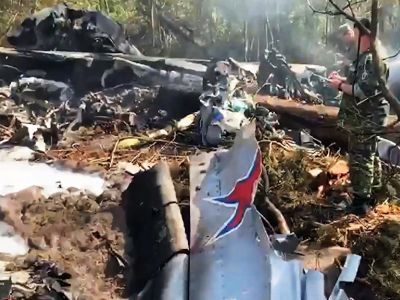 Крушение самолета. Фото: СКР Крушение самолета. Фото: СКР