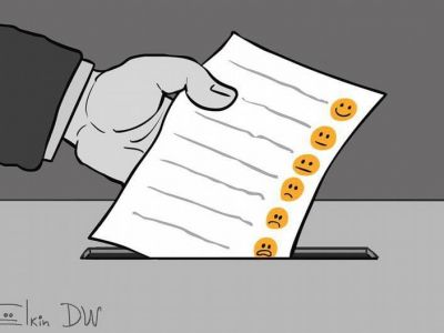 Электронное голосование. Карикатура С.Елкина: dw.com Электронное голосование. Карикатура С.Елкина: dw.com